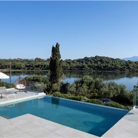 3 bedroom villa with pool & sea view, near Acharavi, sleeps 6